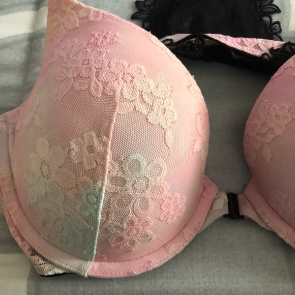 Lace Back Racerback Bra (PINK) - Picture 2 of 5